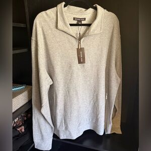 Michael Kors Gray Men's Half Zip
